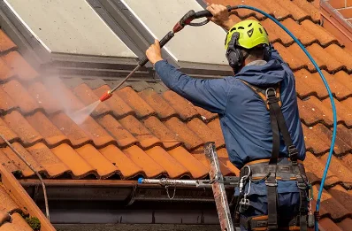 Démoussage et hydrofuge de toiture à Cléder